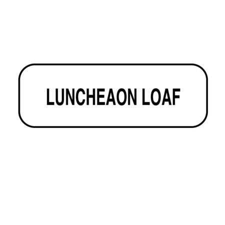 Nevs Luncheaon Loaf Label 1/2" x 1-1/2" DIET-538